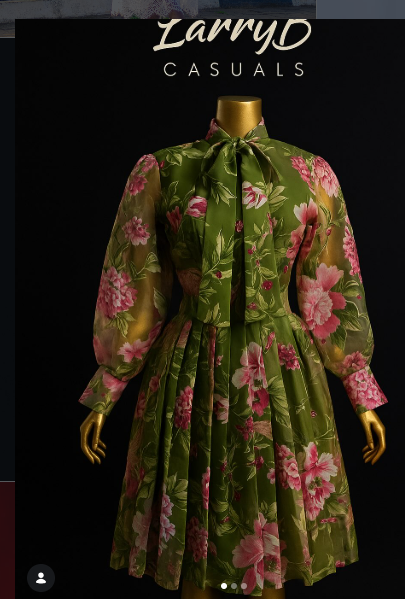  Gorgeous flowry gown